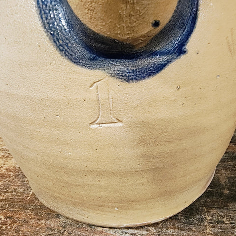 Antique W. Booker, Eastern PA, SALT GLAZE