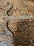 Antique wrought iron game hook