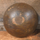 Primitive Wooden Bowl w/ faux Bagels and Tarts