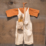Old Primitive Linen Overalls