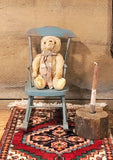 Primitive, Vintage original blue paint rocking chair