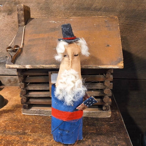 Primitive handmade Uncle Sam Doll