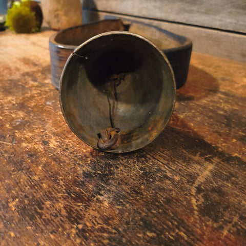 Antique Primitive Wooden Goat Bell