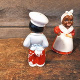 Vintage Black Americana Salt and Pepper Shakers