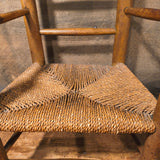 Antique Ladder Back Chair w/ Rush Seat