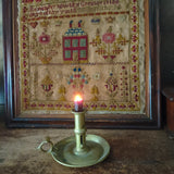 Antique Brass Chambers Candlestick
