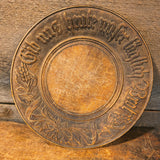 Antique Primitive Wooden Plate