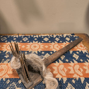 Antique Flax Comb w/ flax