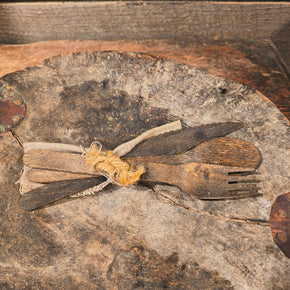 Primitive Wooden set of Utensils