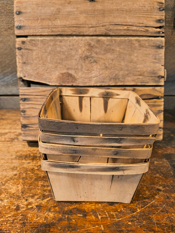 Old Primitive Wooden Berry Basket