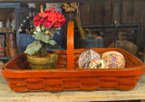 Primitive Red Strawberry Woven Splint Basket
