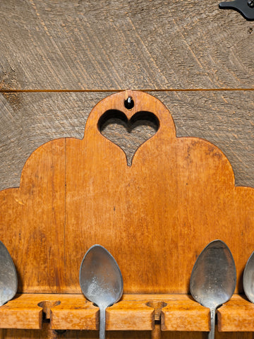 Antique Wooden Spoon Holder