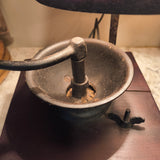 Vintage Wooden Coffee Grinder Lamp