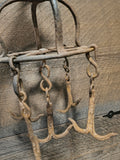 Antique wrought iron game hook