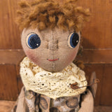 Primitive Cloth Doll 10"