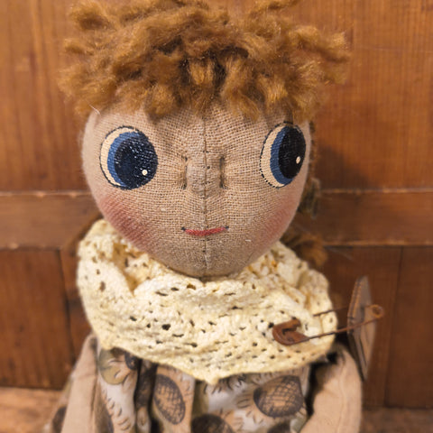 Primitive Cloth Doll 10"