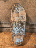 Antique Wooden Lost Sole with Original Blue Paint