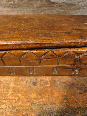 Antique Wooden Salt Box