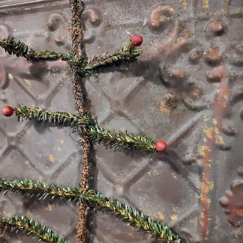 Antique Primitive Winter Decoration