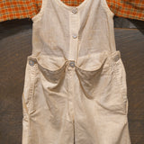 Old Primitive Linen Overalls