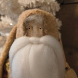Primitive Handmade Santa w/ a Clay Face, 18.5"