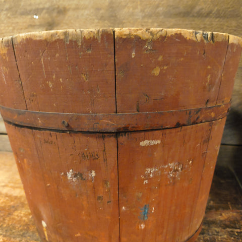 Antique Primitive  Wooden Sap Bucket