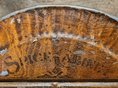 Antique Primitive Metal Spice Cabinet Apothecary