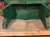 Antique Green Painted Cricket Stool