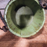 Antique Wood & Iron Berry Bucket