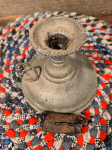 Antique Tin Candle Holder