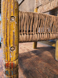 Antique Primitive Child Size Rush Chair.