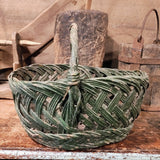 Antique Original Green Basket