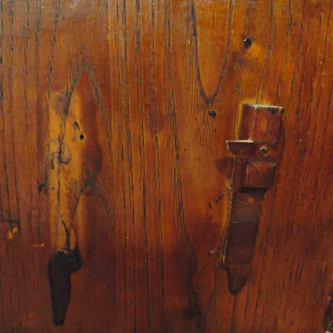 Antique Primitive Wooden Salesman  Step back Cupboard
