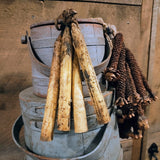 Primitive Faux Tallow Candles,made to look early 6"