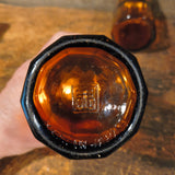 Vintage Amber Salt & Pepper Shakers