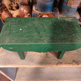 Antique Green Painted Cricket Stool