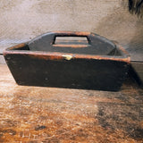 Antique early primitive wooden divided box