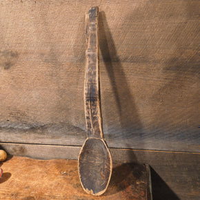 Antique Primitive Wooden Spoon 17"