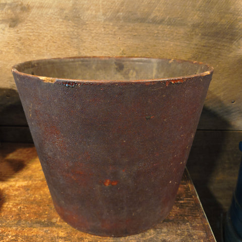 Antique Primitive Indurated Fiber Wash Bucket