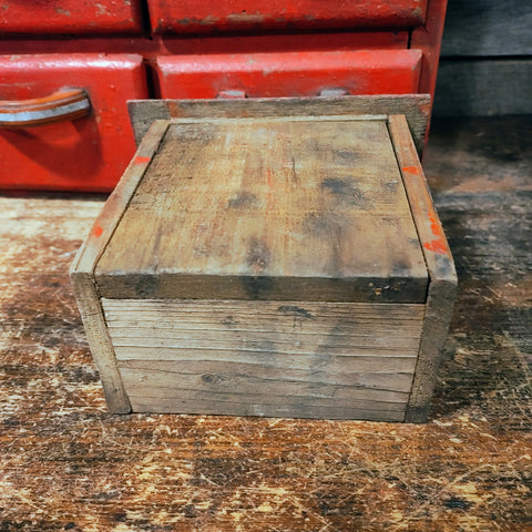 Vintage primitive cabinet with 6 drawers
