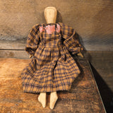 Vintage Handmade Primitive Folk Art Doll