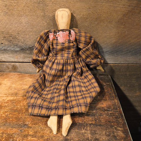 Vintage Handmade Primitive Folk Art Doll