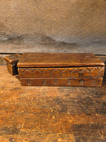Antique Wooden Salt Box