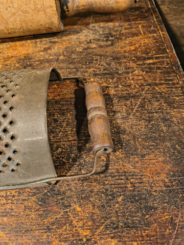 Antique Punched Greater with Wooden rolling pin