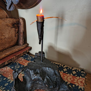 Antique Primitive Rush, Candle Lighting