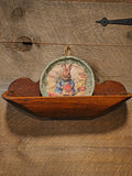 Antique Wooden Bowl Holder