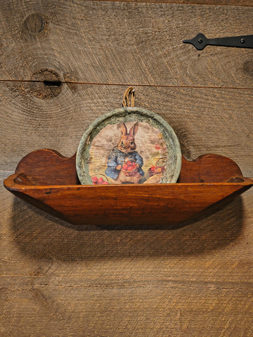 Antique Wooden Bowl Holder