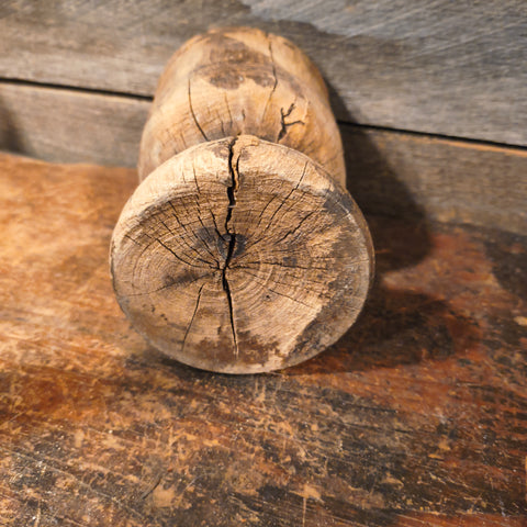 Primitive Wooden Mortar & Pestle