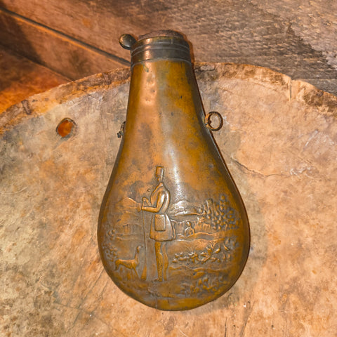 Antique Brass Powder Flask