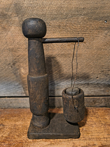 Primitive Make-Do Candle Holder